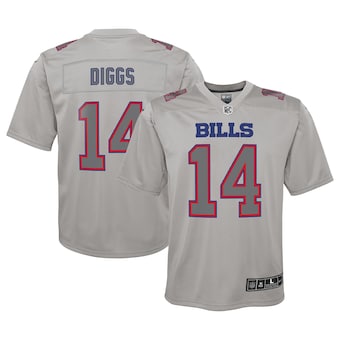 youth nike stefon diggs gray buffalo bills atmosphere game j